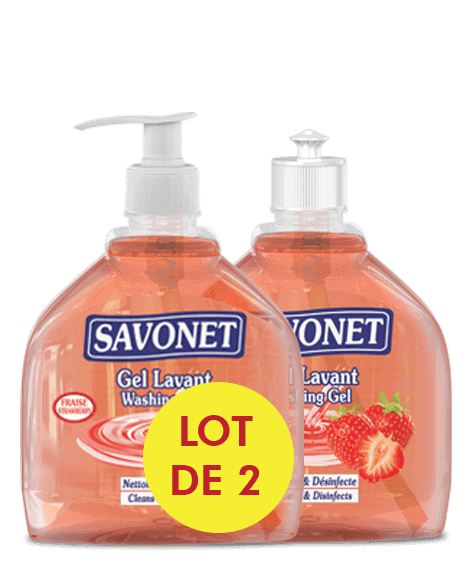 SAVONET Duo Washing gel with strawberry - SIVOP